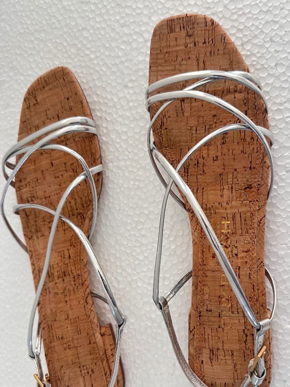 Tory Burch Penelope Silver Sandals Size 8.5